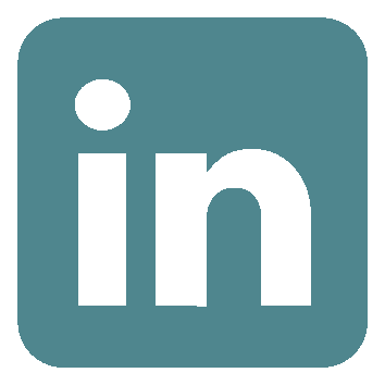 LinkedIn icon petrol