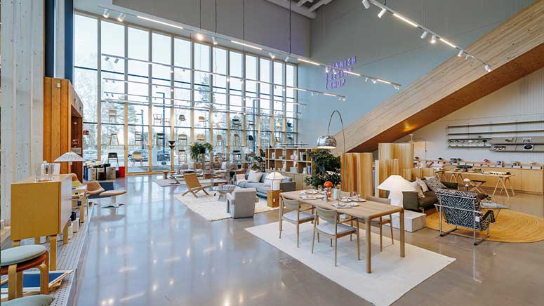 Finnish Design Shopin showroom.